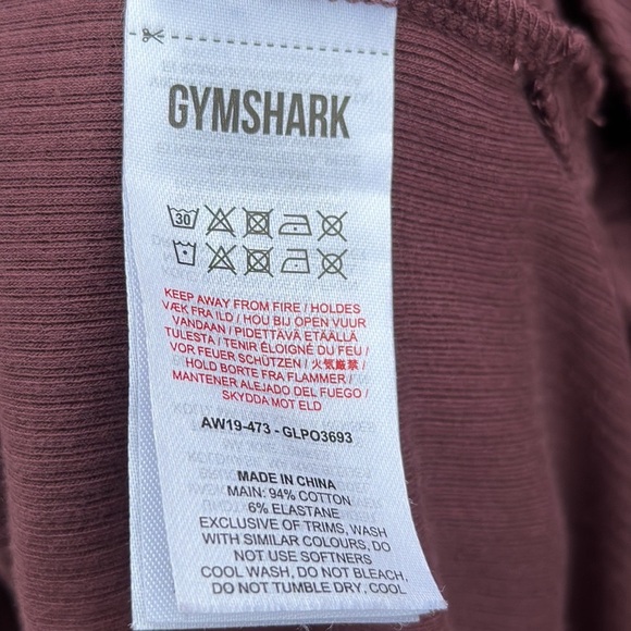 Gymshark Women's Wrap Top in Burgundy Size M - Picture 10 of 10